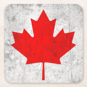 Dessous-de-verre Carré En Papier Le Canada