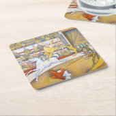 Dessous-de-verre Carré En Papier Le Cirque, Seurat (Incliné)
