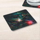 Dessous-de-verre Carré En Papier Le Complexe Nuageux De Rho Ophiuchi. (Incliné)