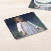 Dessous-de-verre Carré En Papier Le Curtsey, Bouguereau (Incliné)