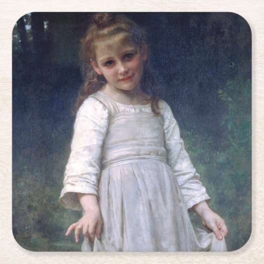 Dessous-de-verre Carré En Papier Le Curtsey, Bouguereau (Devant)