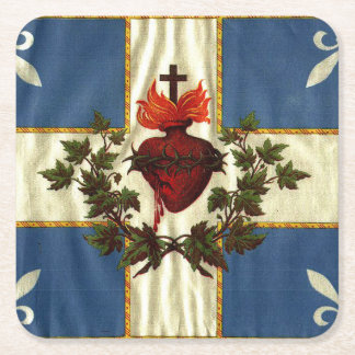 Dessous-de-verre Carré En Papier Le Dessous de verre du Sacré-Coeur de Carillon