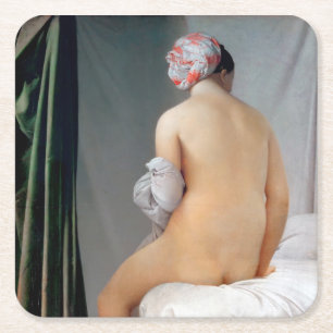 Dessous-de-verre Carré En Papier Le Grand Béton (Femme Assis), Dominique Ingres