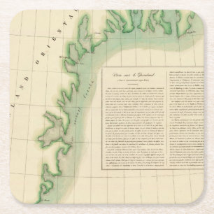 Dessous-de-verre Carré En Papier Le Groenland est 20