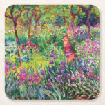 Dessous-de-verre Carré En Papier Le jardin d'Iris par Claude Monet<br><div class="desc">Visitez mon magasin pour un design plus intéressant et plus de choix de couleurs => zazzle.com/colorfulworld*</div>
