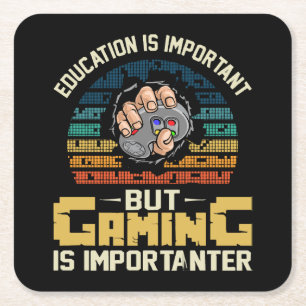 Dessous-de-verre Carré En Papier le jeu est important