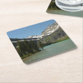 Dessous-de-verre Carré En Papier Le lac Grinnell au parc national des Glaciers (Incliné)