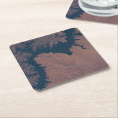 Dessous-de-verre Carré En Papier Le lac Nasser (Incliné)