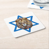 Dessous-de-verre Carré En Papier Le Lion De Juda (Incliné)