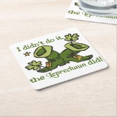 Dessous-de-verre Carré En Papier Le lutin a fait (Incliné)