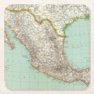 Dessous-de-verre Carré En Papier Le Mexique et le Guatemala 3