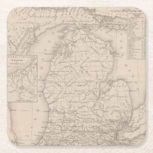Dessous-de-verre Carré En Papier Le Michigan 9