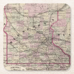 Dessous-de-verre Carré En Papier Le Minnesota 9