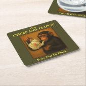 Dessous-de-verre Carré En Papier Le Pub De Chimp Et Teapot (Incliné)