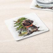 Dessous-de-verre Carré En Papier Le Pudelpointer (Incliné)