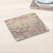 Dessous-de-verre Carré En Papier Le Wisconsin 9 (Incliné)