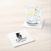 Dessous-de-verre Carré En Papier L'équipe de Groom (En situation)