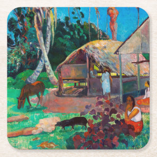 Dessous-de-verre Carré En Papier Les Cochons Noirs, Gauguin