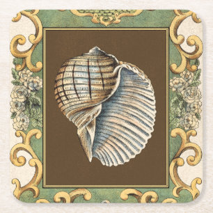 Dessous-de-verre Carré En Papier Les coquilles de la petite sirène