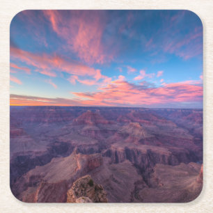 Dessous-de-verre Carré En Papier Les déserts Hopi Point Grand Canyon Arizona