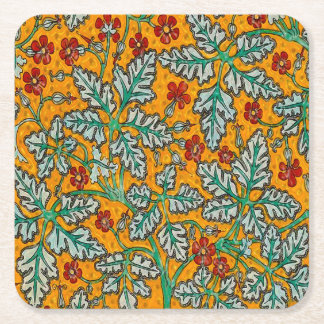 Dessous-de-verre Carré En Papier Les fleurs jaunes de Betty