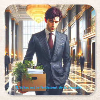 Dessous-de-verre Carré En Papier  - Les Jours Meilleurs Arrivent