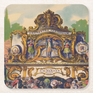 Dessous-de-verre Carré En Papier Les Organs de Parker, Célèbres Pour La Beauté Et L