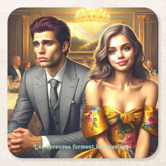 Dessous-de-verre Carré En Papier  - Les Petits Miracles de la Vie