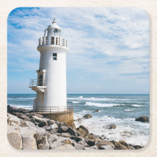 Dessous-de-verre Carré En Papier Les phares Phare de la ville de Toyohashi