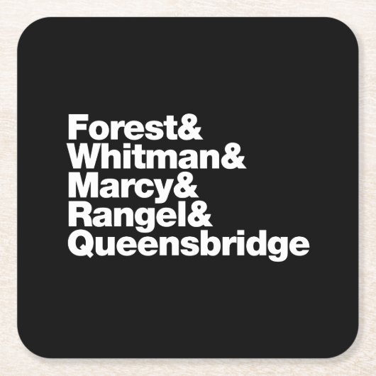 Dessous-de-verre Carré En Papier Les projets (Devant)