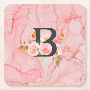 Dessous-de-verre Carré En Papier Lettre B