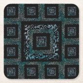 Dessous-de-verre Carré En Papier Lettres arabes (Devant)
