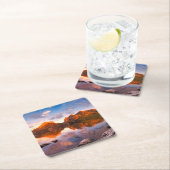 Dessous-de-verre Carré En Papier Lever de soleil (En situation)