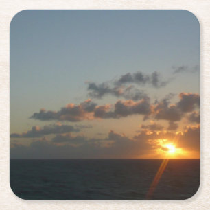 Dessous-de-verre Carré En Papier Lever du soleil sur San Juan I Porto Rico