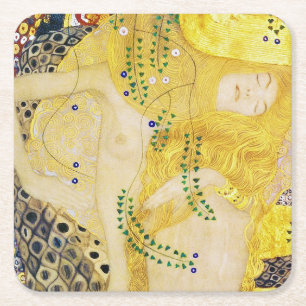 Dessous-de-verre Carré En Papier L'Hydre, Gustav Klimt