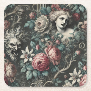 Dessous-de-verre Carré En Papier L'hystérie se cache dans les floraisons – Victorie