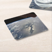 Dessous-de-verre Carré En Papier L'Île D'Hispaniola Avec Sunglin (Incliné)