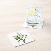 Dessous-de-verre Carré En Papier Lily orientale - Sibérie (En situation)