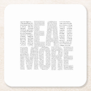 Dessous-de-verre Carré En Papier Lire