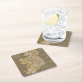 Dessous-de-verre Carré En Papier L'Irlande 8 (En situation)