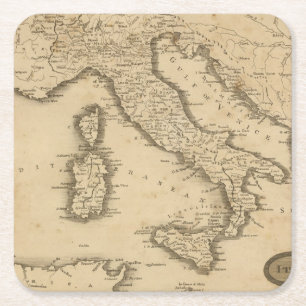 Dessous-de-verre Carré En Papier L'Italie 18