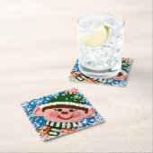 Dessous-de-verre Carré En Papier Little Elf  (En situation)