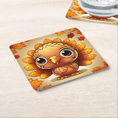 Dessous-de-verre Carré En Papier Little Turkey 3 (Incliné)