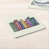 Dessous-de-verre Carré En Papier Livres Shakespeare No.1 (Incliné)