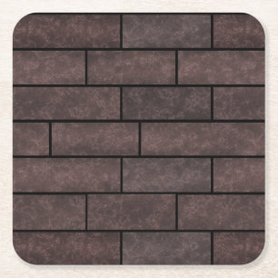 Dessous-de-verre Carré En Papier Loft, brique