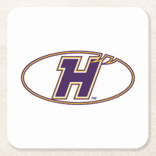 Dessous-de-verre Carré En Papier Logo Athlétique des Hawks de Hunter College