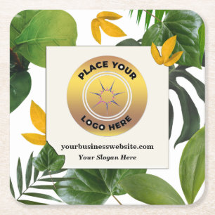 Dessous-de-verre Carré En Papier Logo de l'entreprise Promotion Marque personnalisé