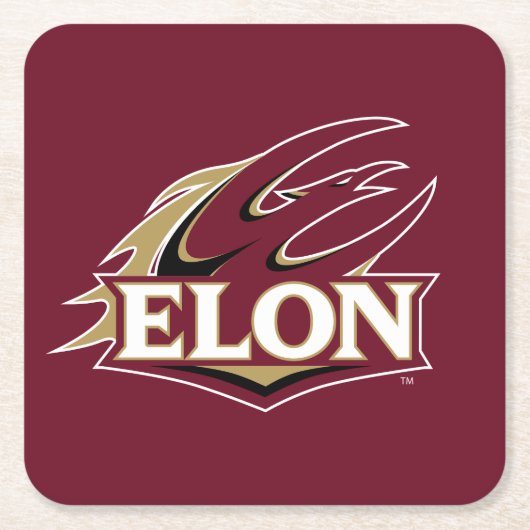 Dessous-de-verre Carré En Papier Logo Elon Phoenix (Devant)