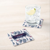 Dessous-de-verre Carré En Papier Londres, Angleterre (En situation)