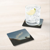 Dessous-de-verre Carré En Papier Lone Torrey Pine Californie Sunset Paysage (En situation)